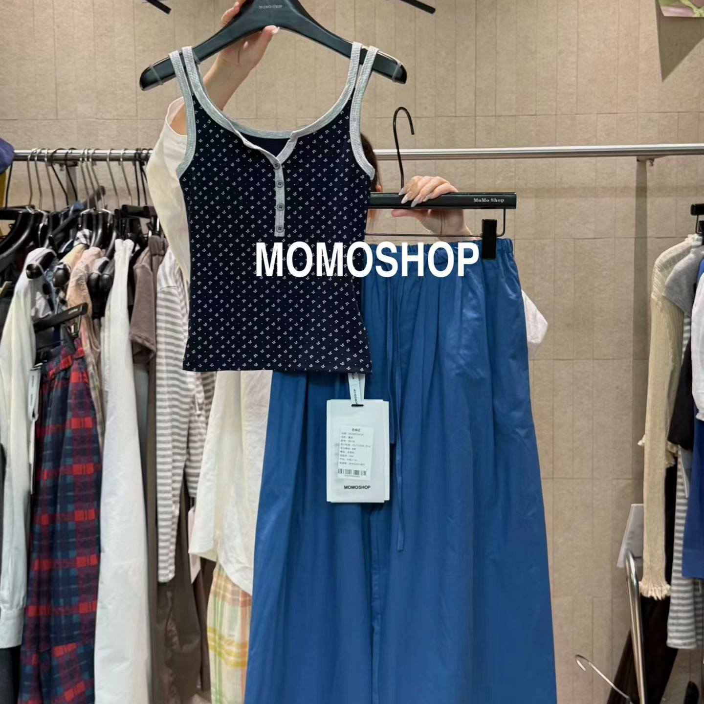MOMO夏季2026年新款纯欲吊带套装