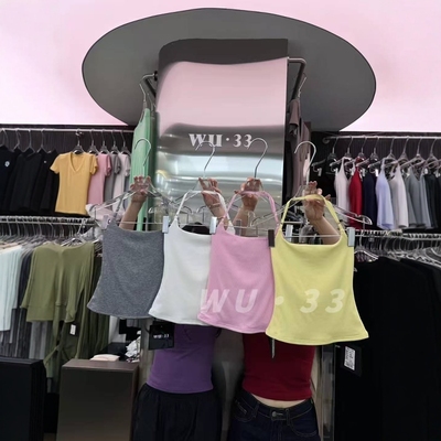 wu33韩版设计感小众V领背心吊带