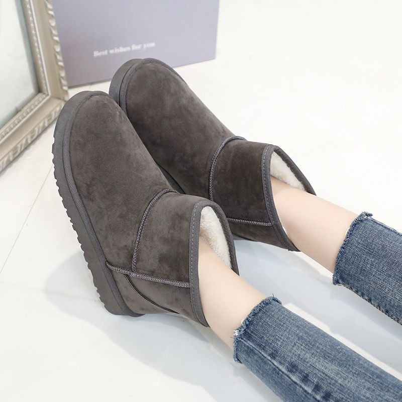 2025新款秋冬季加绒雪地靴女时尚加厚百搭短筒保暖棉鞋学生短靴子,女鞋,时尚雪地靴,淘宝优惠券,粉丝福利购,淘宝优惠卷