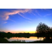 1张 池塘暮色 高分辨率JPG图片素材 原创高清风光照片