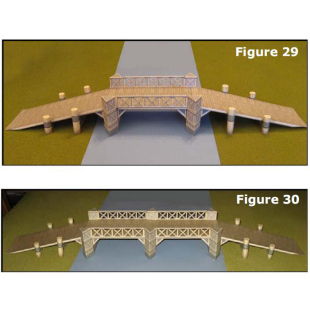 儿童益智DIY手工制作仿真小木桥拱桥场景搭配3D纸质模型纸艺玩具