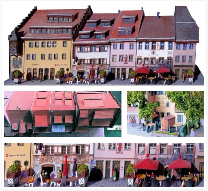 儿童益智diy立体手工制作公寓居民楼住宅社区建筑场景3d纸质模型