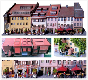 儿童益智DIY立体手工制作公寓居民楼住宅社区建筑场景3D纸质模型