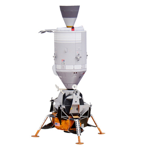 儿童益智DIY立体手工制作航天科技阿波罗登月航天舱太空飞船模型