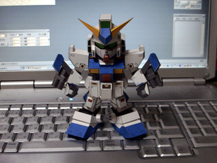 儿童益智DIY手工制作RX-78高达机动战士NT-1机器人3D纸质模型玩具