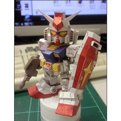 手工制作RX-78高达机器人3D纸模