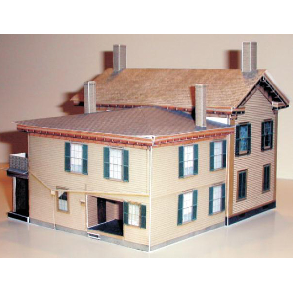 手工制作别墅房屋小房子3D纸模型