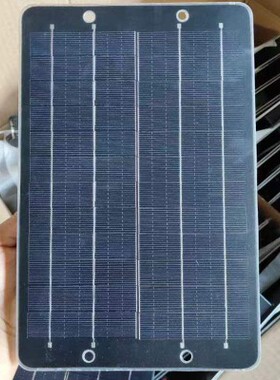 全新12V6w太阳能板手机充电DIY光伏板户外共享单车太阳能板