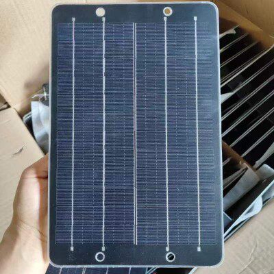 全新12V6w太阳能板手机充电DIY光伏板户外共享单车太阳能板