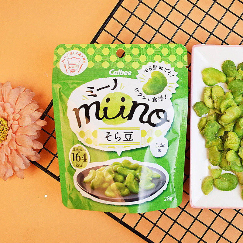 日本711便利店限定零食卡乐比青豆Calbee盐味蚕豆黄豆黑豆豌豆脆