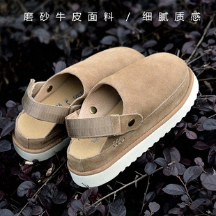 情侣款包头轻便百搭勃肯鞋2025春夏新款两穿一脚蹬懒人半拖鞋女潮