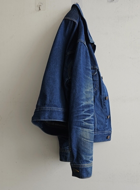 ksd07自制 复刻风暴骑士15OZ纯靛蓝 养牛款原色复古丹宁夹克