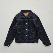 复古原牛 250胡狗自制18OZ 养牛短夹克 KHAKI 复刻111MJ INDIGO