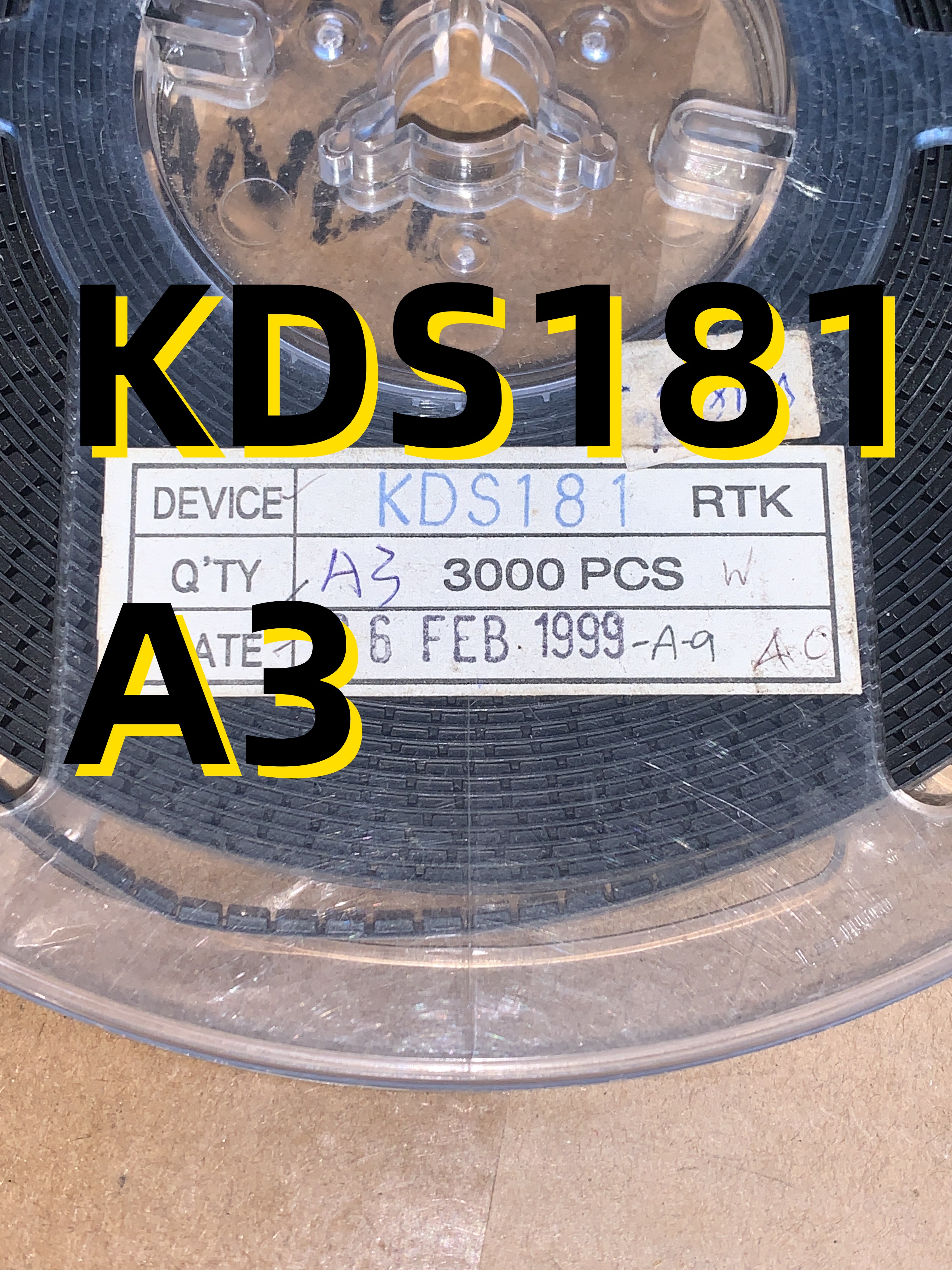 10只 KDS181/A3 03+ SOT23 原装现货
