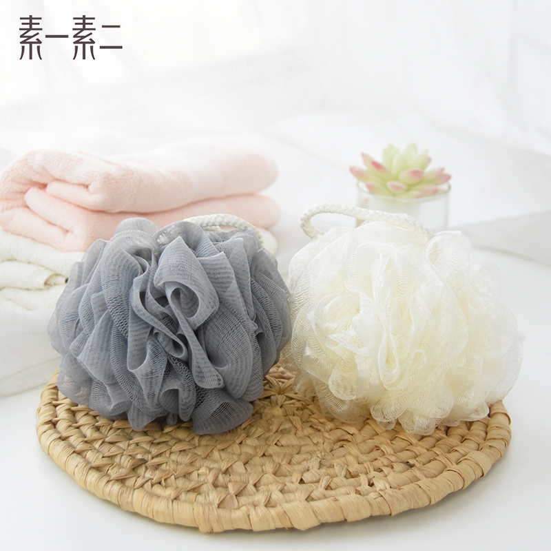 素一素二洗澡沐浴球大号
