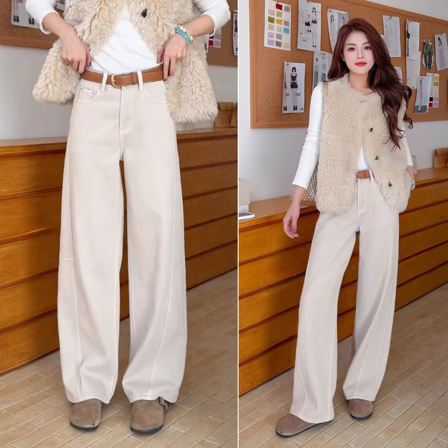 今年流行超火裤子女冬季加绒阔腿裤2025新款高腰显瘦宽松休闲裤秋,女装/女士精品,大码裤装,淘宝优惠券,粉丝福利购,淘宝优惠卷