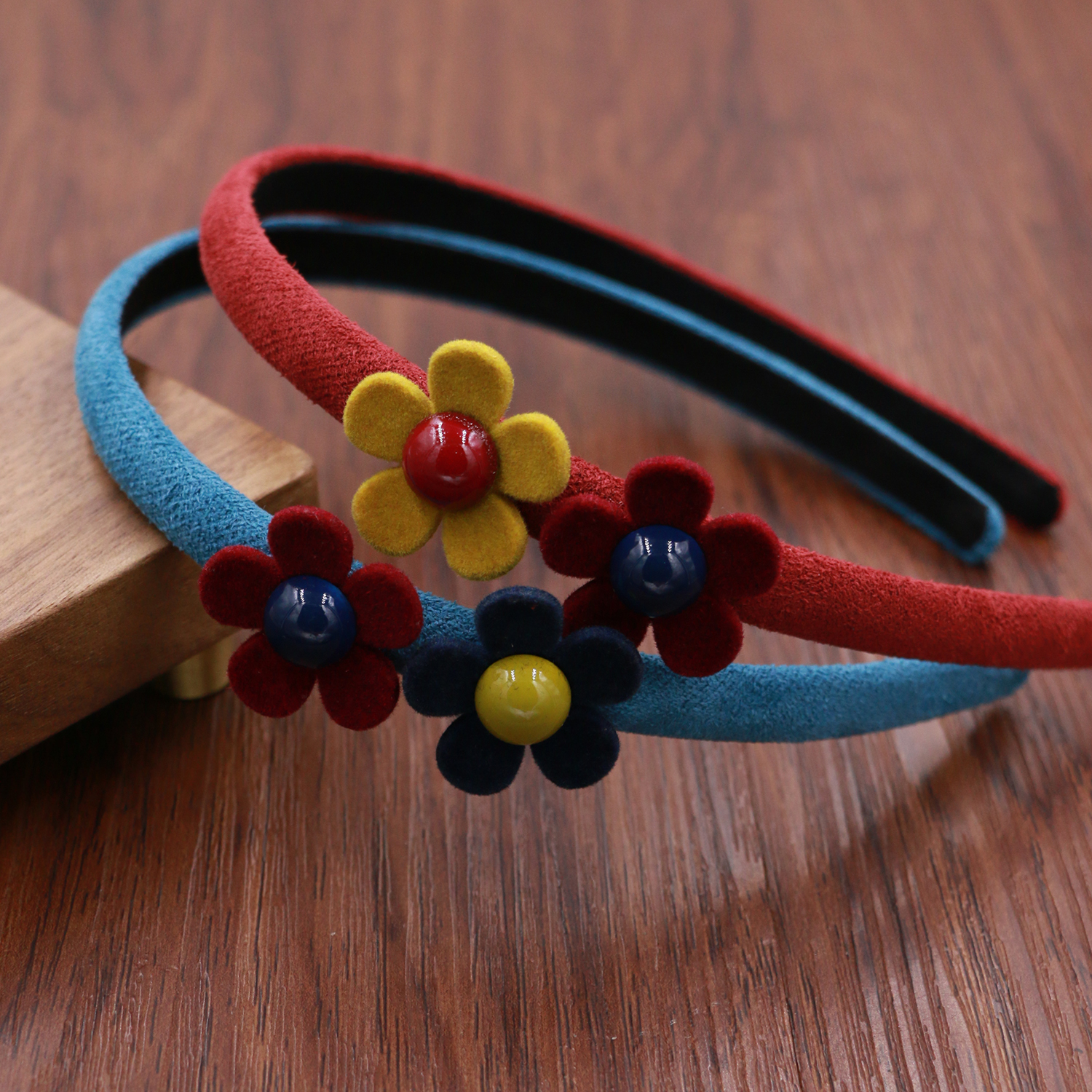 韩版彩色花朵发箍儿童发卡头饰女百搭装饰头箍可爱少女风女孩发饰