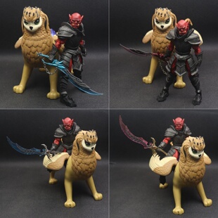 现货港漫四骑士神话军团手办摆件模型武器配件黑豹列传新天皇狼刃