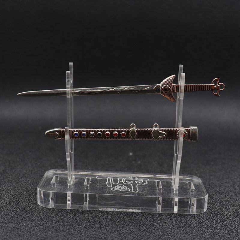 现货香港金属武器周边精品收藏合金兵器摆件三国无双5寸七星宝剑