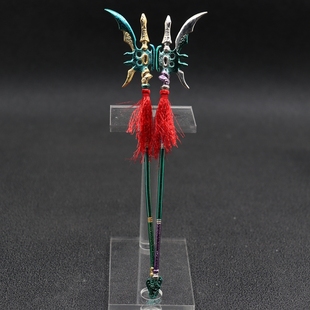 现货金属武器周边精品合金兵器摆件天子传奇大唐威龙6寸方天戟
