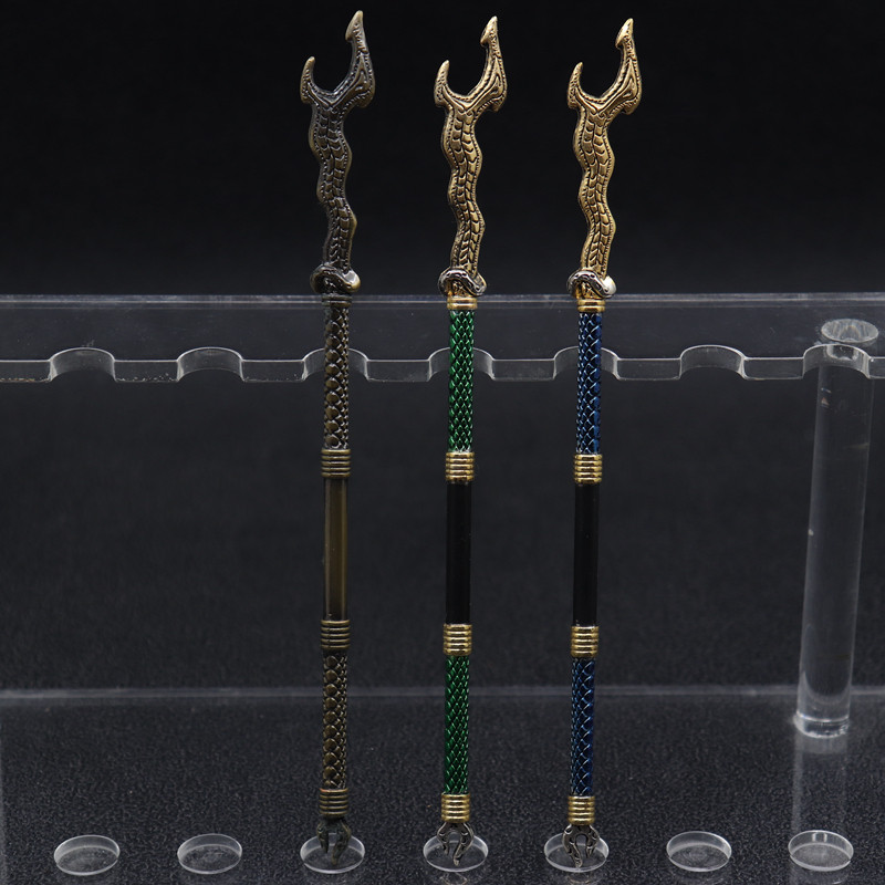 现货香港金属武器周边收藏合金兵器摆件三国英雄传6寸丈八蛇矛