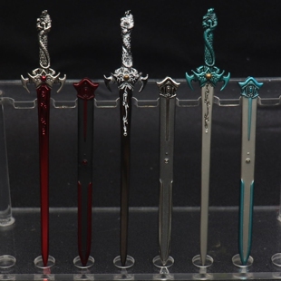 现货港漫金属武器周边精品合金兵器摆件天下英雄无泪5.5寸亢龙剑