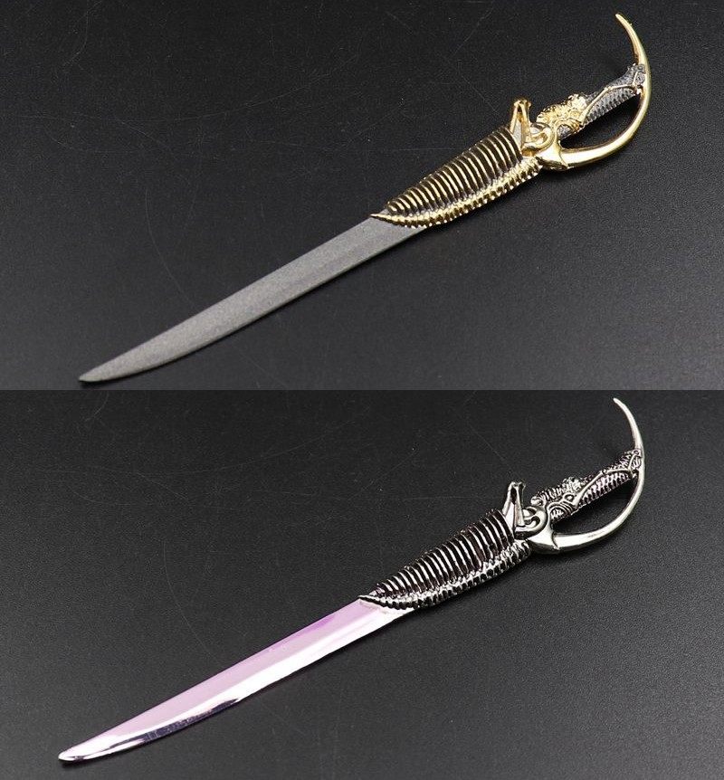 现货香港金属武器精品合金兵器摆件天子传奇如来神掌6寸琉璃戒刀