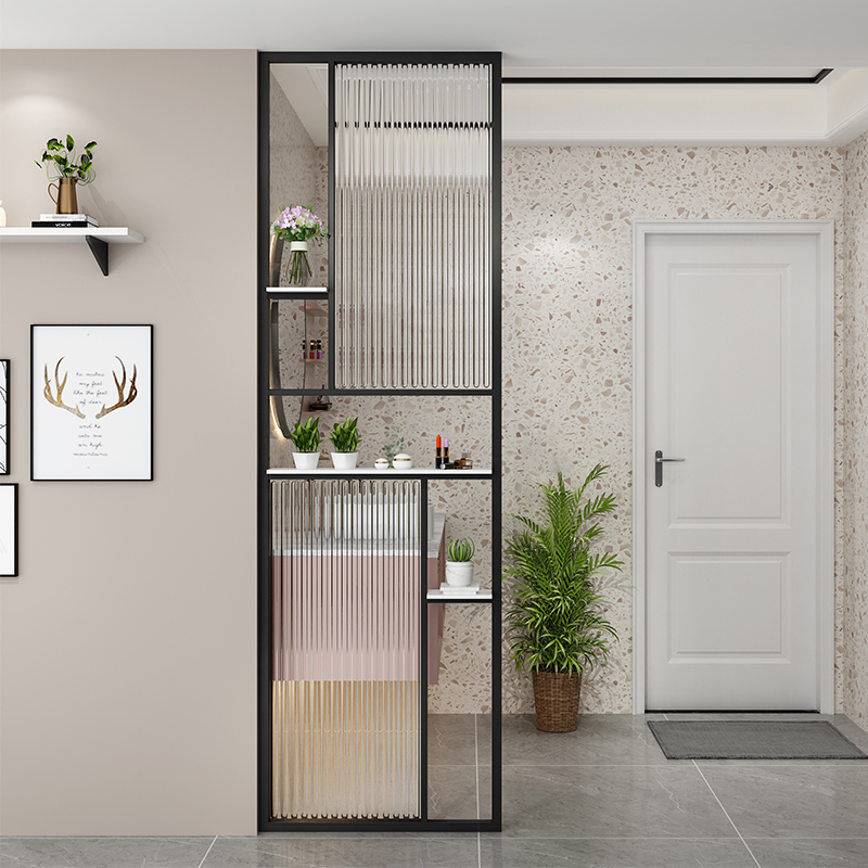 北欧屏风洗手台隔断入户客厅