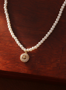 幸运八芒星施家珍珠项链