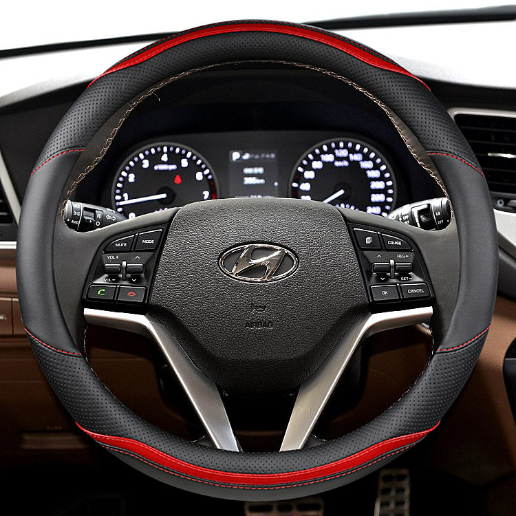 现代IX35伊兰特EV索八途胜ix25胜达瑞奕通用方向盘套防滑汽车把套