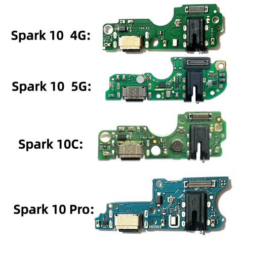 适用于Tecno传音Spark10 10C 10Pro KI7原装手机充电接口尾插小板
