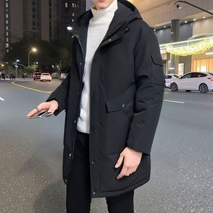 男士冬季棉服中长款加厚大码棉衣防寒服冬天保暖棉袄男冬装厚外套