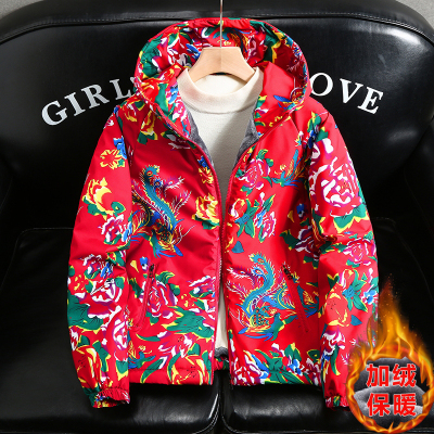 男士冬季东北大花棉衣