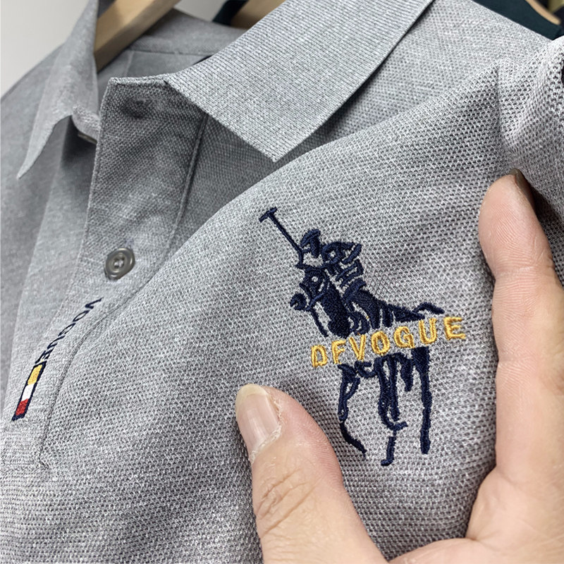 高端保罗polo衫纯棉翻领夏季新款半袖体恤短袖t恤男装丅桖上衣服