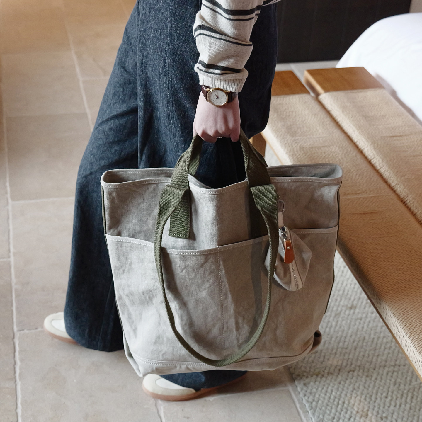 葱木 帆布包上班通勤高级感实用型大容量 帆布托特包 超大帆布包,箱包皮具/热销女包/男包,托特包,淘宝优惠券,粉丝福利购,淘宝优惠卷