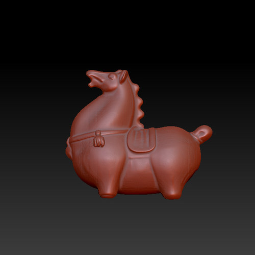 三维图 圆雕图 模型 3D STL 精雕 木雕 雕刻图J骏马251119