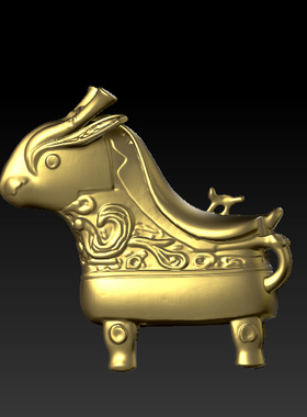 三维图 圆雕图 模型 3D STL 精雕 木雕 雕刻图Q青铜羊251121
