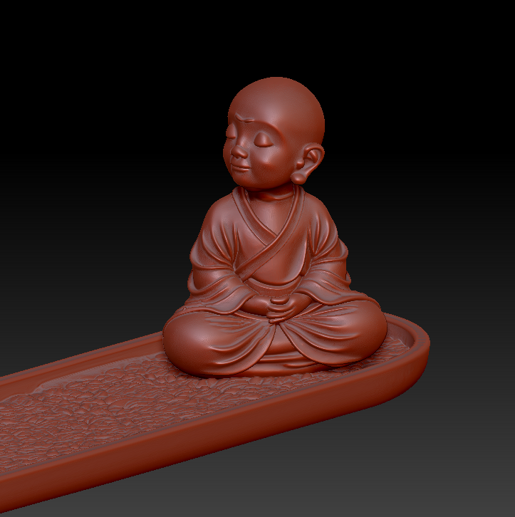 三维图 圆雕图 模型 3D STL 精雕图佛缘香插F26529