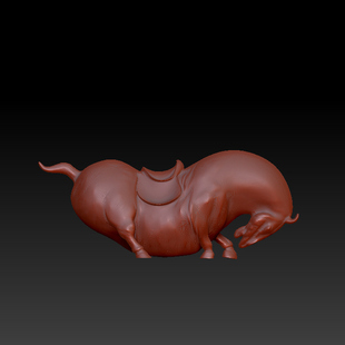 三维图 圆雕图 模型 3D STL 精雕 木雕 雕刻图T唐马摆件251122