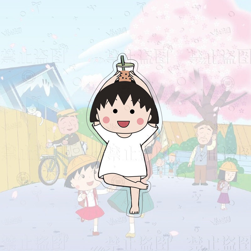 亚克力冰箱贴瑜伽小丸子卡通磁性贴居家贴饰品外贸跨境磁力贴