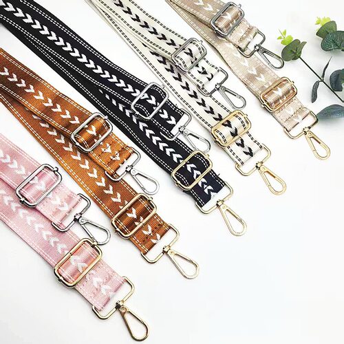 单肩斜挎包包肩带DIY百搭刺绣宽肩带包带女包替换肩带箱包配件.
