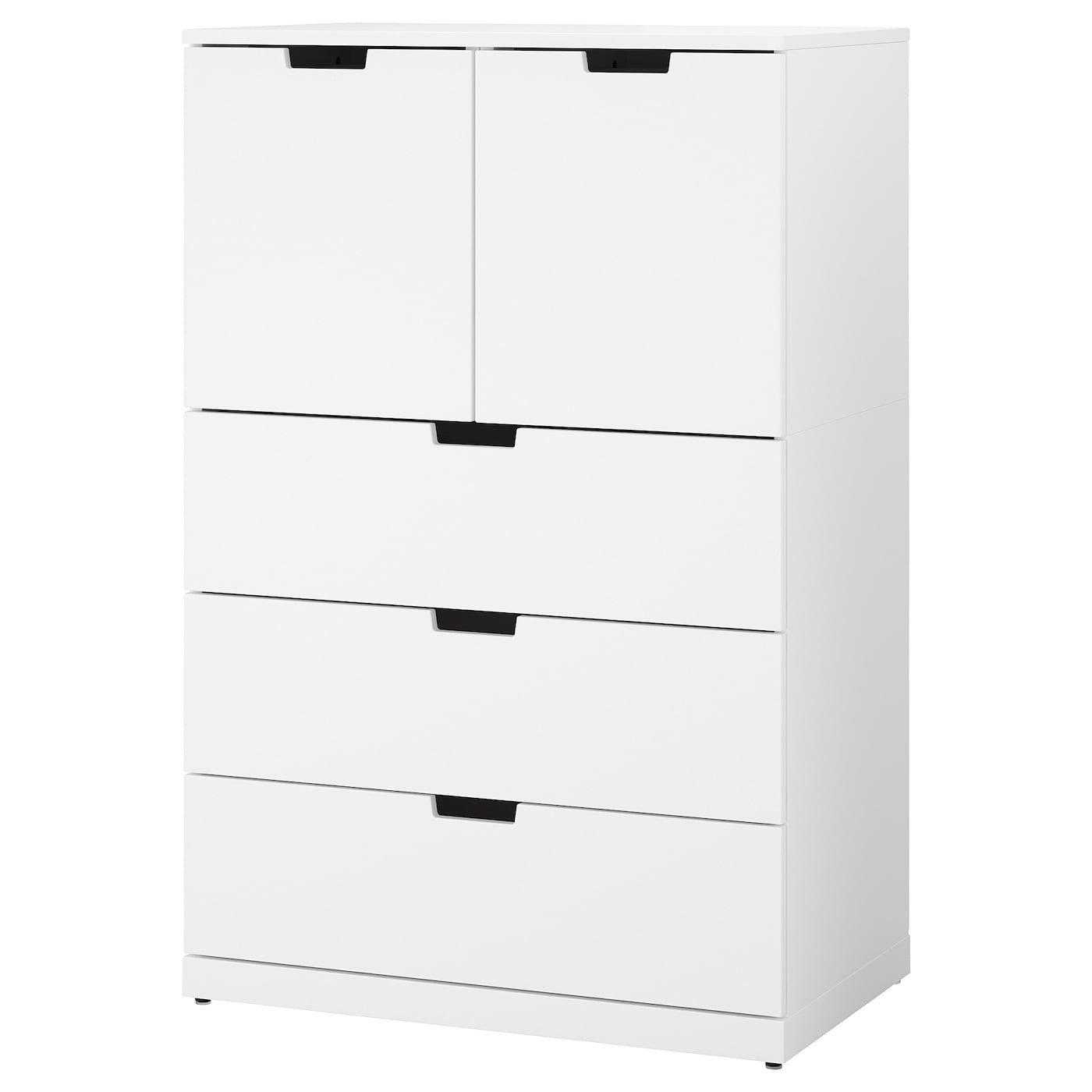 IKEA宜家 诺德里 五斗抽屉柜白色80x122厘米客厅卧室收纳柜储物柜