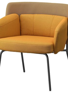 IKEA宜家代购比因斯塔 单人沙发/扶手椅，深黄色舒适坐感稳固