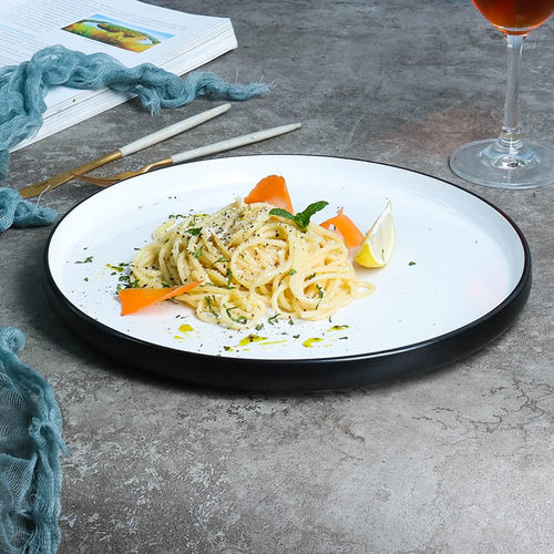 纯色陶瓷圆盘西餐厅10英寸