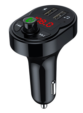 汽车通用FM发射器插卡/U盘播放手机充电蓝牙免提通话X1车载mp3