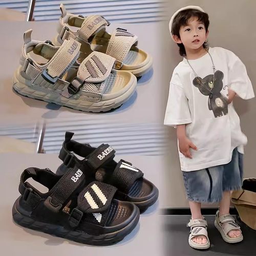 男童凉鞋潮牌男宝沙滩鞋休闲软底