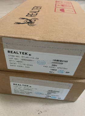 RTL8111HN-CG集成10/100/1000M以太网控制器主板笔记本收发器原装