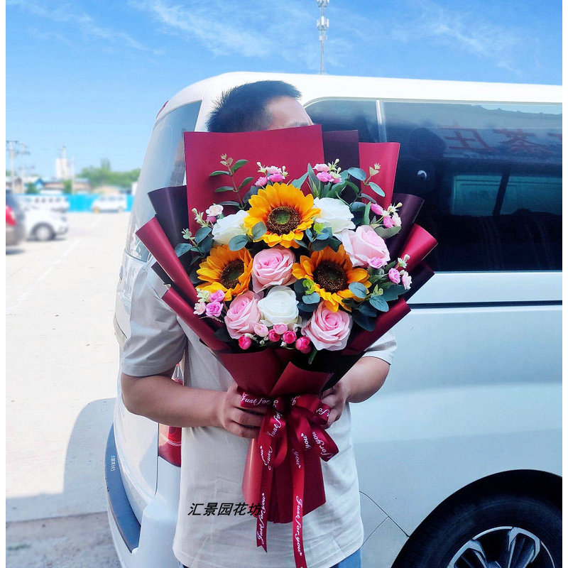 4s店汽车展厅布置交车大红花新车提车仪式陪嫁妆婚车大蝴蝶结装饰