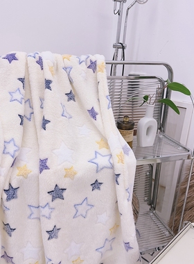 The Moment星空四季盖毯|法兰绒休闲可铺盖学生宿舍保暖可爱毛毯