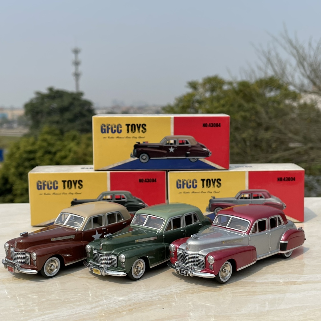 美式情怀车1:43凯迪拉克老爷车 合金汽车模型收藏
